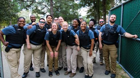 a group of PPOs in NCDAC uniforms