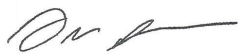 Signature of Darren Jackson
