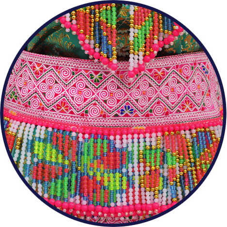 Hmong Chinese outfit- colorful beaded clothes