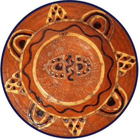 Earthenware Multicolor Plate Image