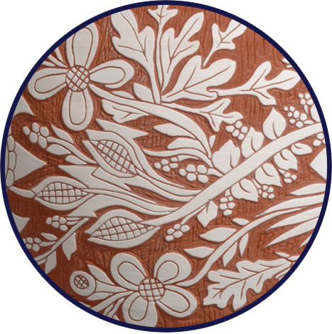 Woodland people- terra cotta pot