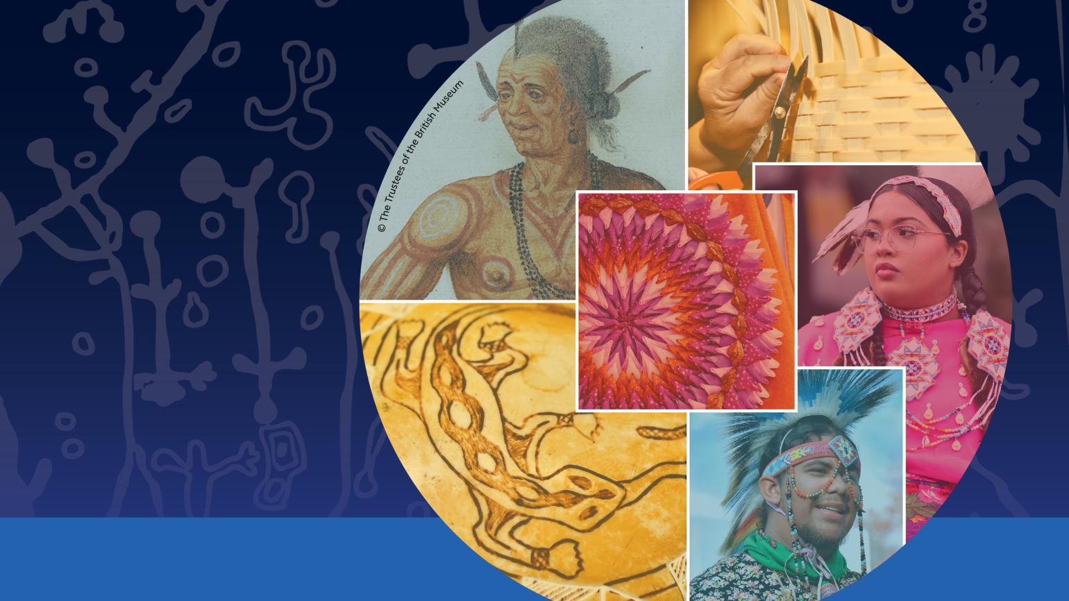 Collage celebrating American Indian history, art and culture.