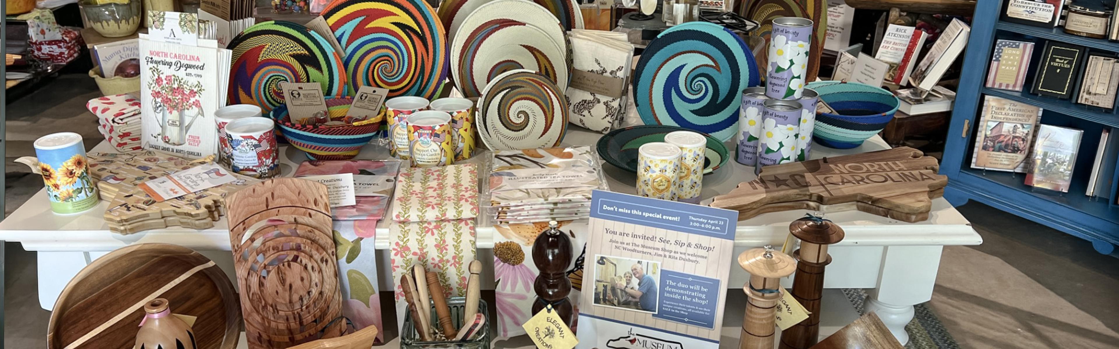 Images from within the Museum Shop