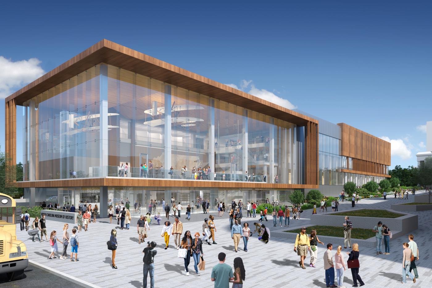Rendering of the renovated North Carolina Museum of History.