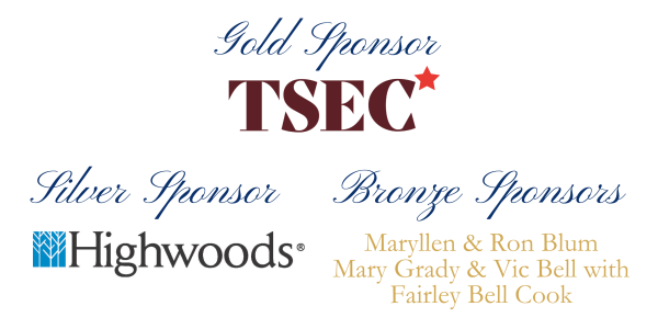 Gold Sponsor TSEC logo. Silver Sponsor Highwoods logo. Bronze 