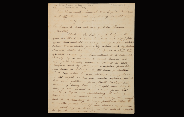 A handwritten 1776 legal petition from John Dunn describing his forced capture and detention by armed men.