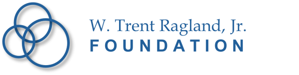 Logo for the W. Trent Ragland, Jr. Foundation, featuring three overlapping blue circles next to the organization's name.