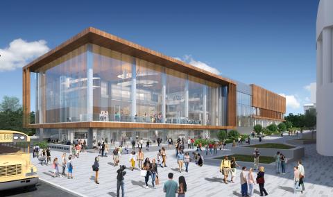 Rendering of the renovated North Carolina Museum of History.