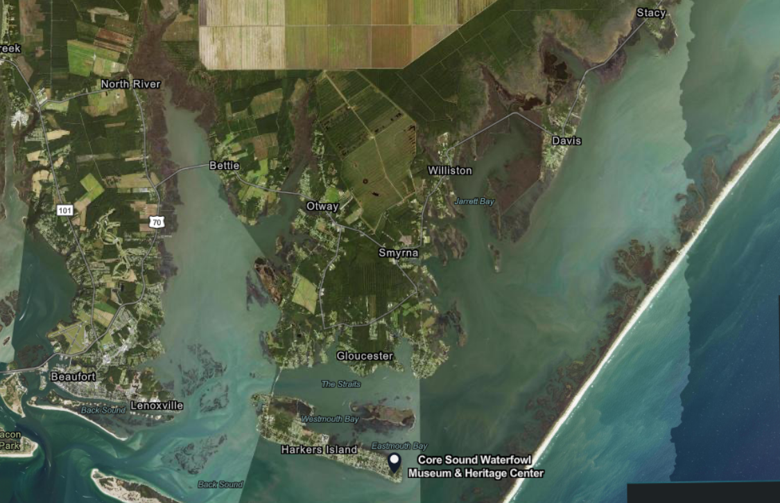 Southeast Carteret County Satellite View