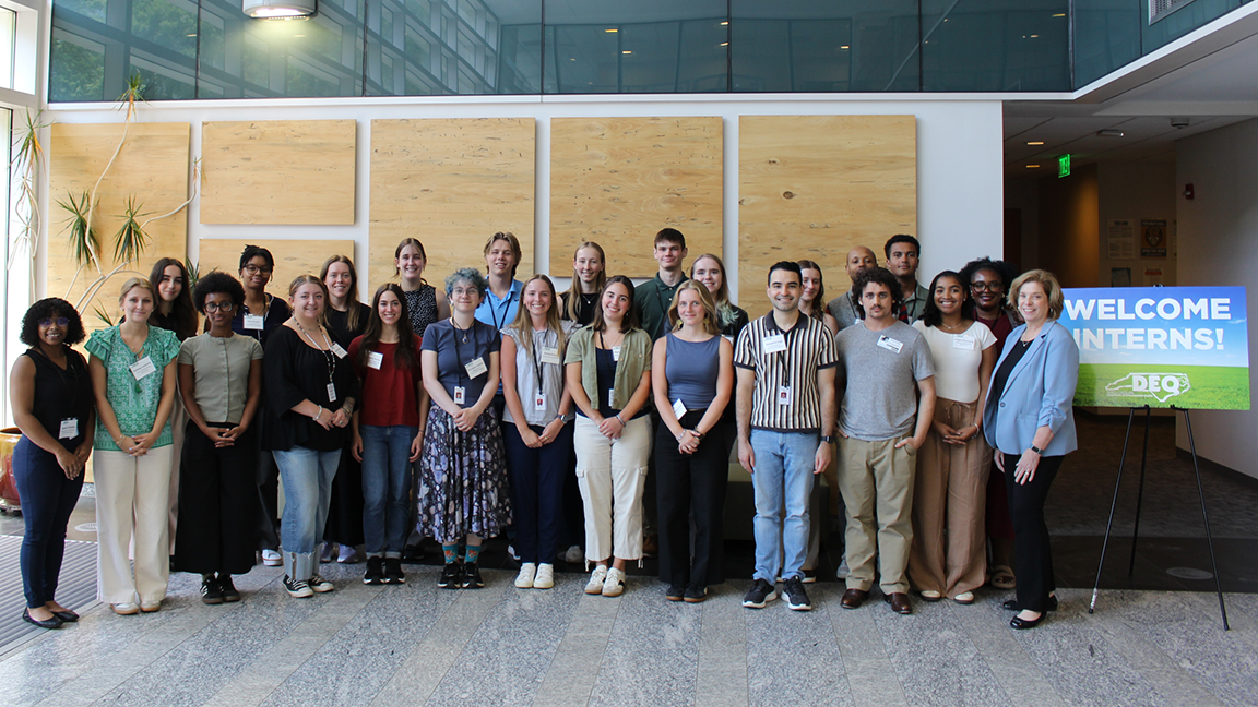 Summer interns 2026 in Green Square lobby