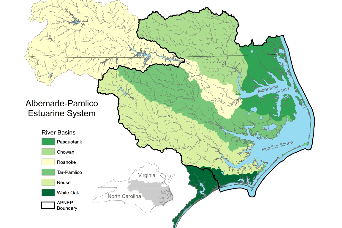 Albemarle-Pamlico Region Map