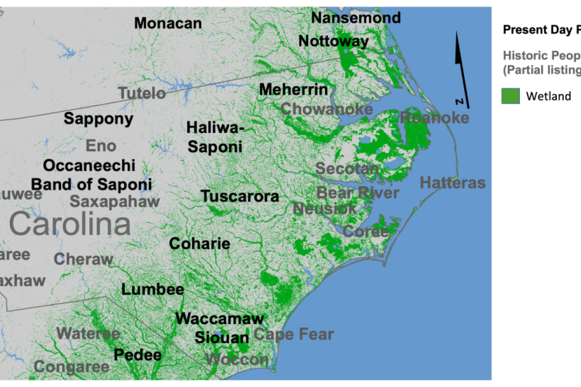 Tribal Nations Map NC