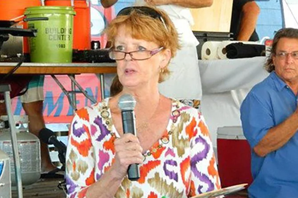 Susan West speaking at event