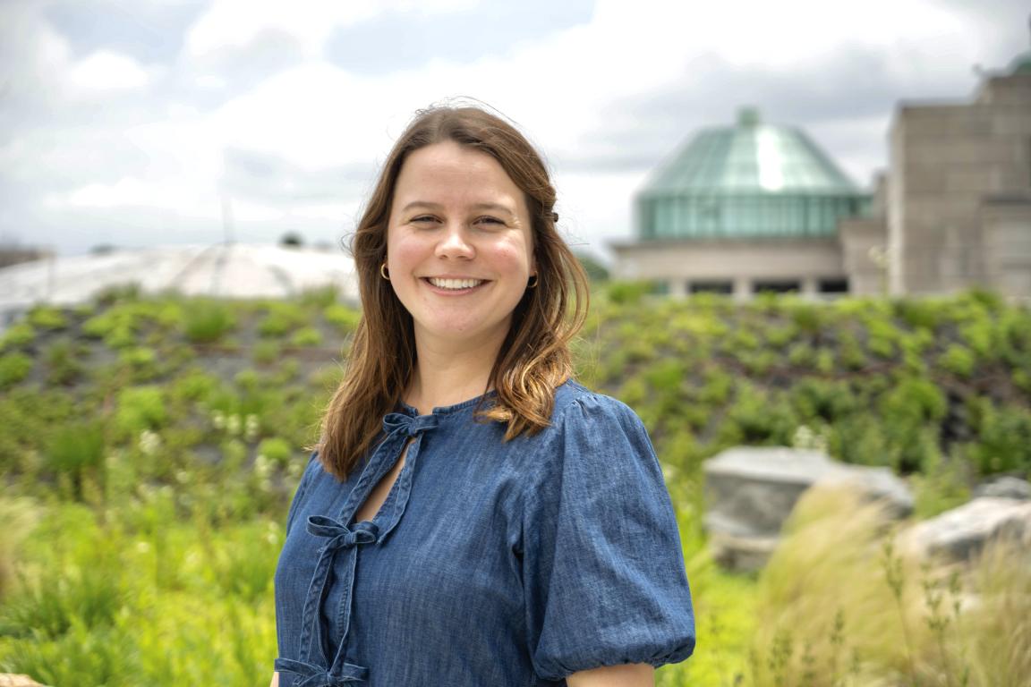 Natalie Ivey portrait on roof