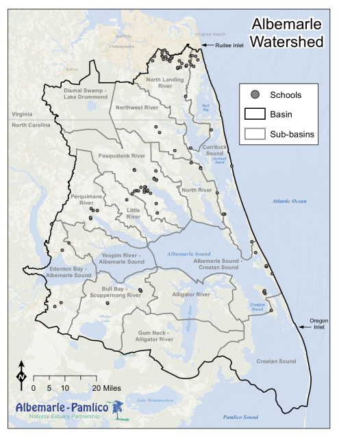 Albemarle watershed map