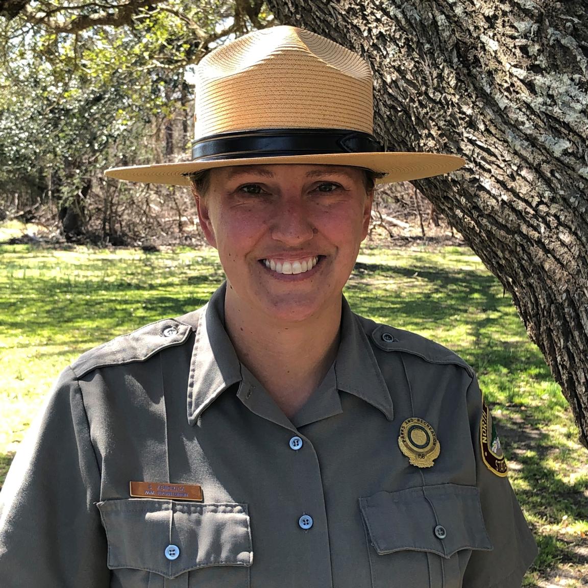 Sarah Kendrick outdoor in uniform