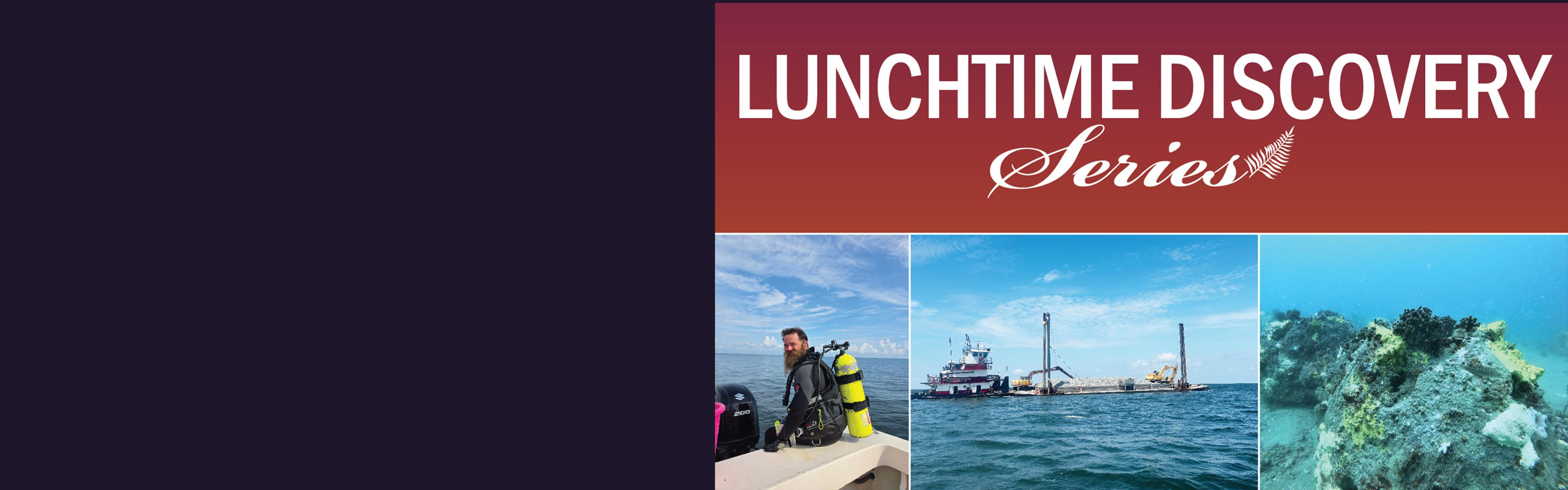 graphic for artificial reef talk with Nick Hendrix on Wednesday, Oct. 22 at noon