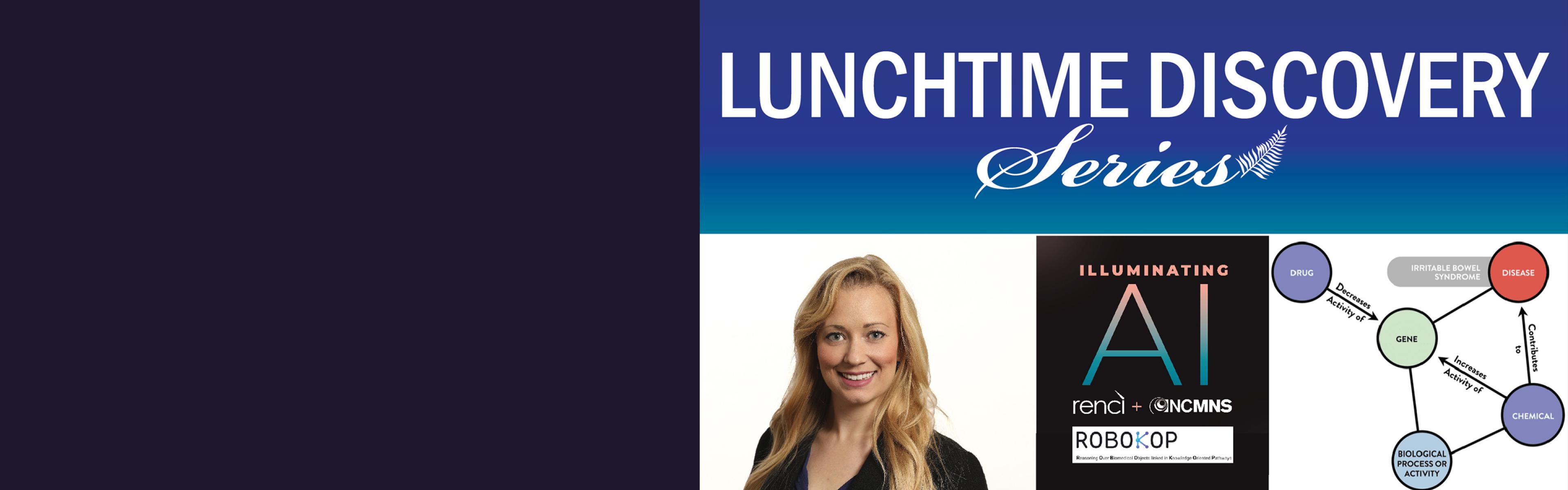 graphic to advertise the AI talk on January 21 at noon