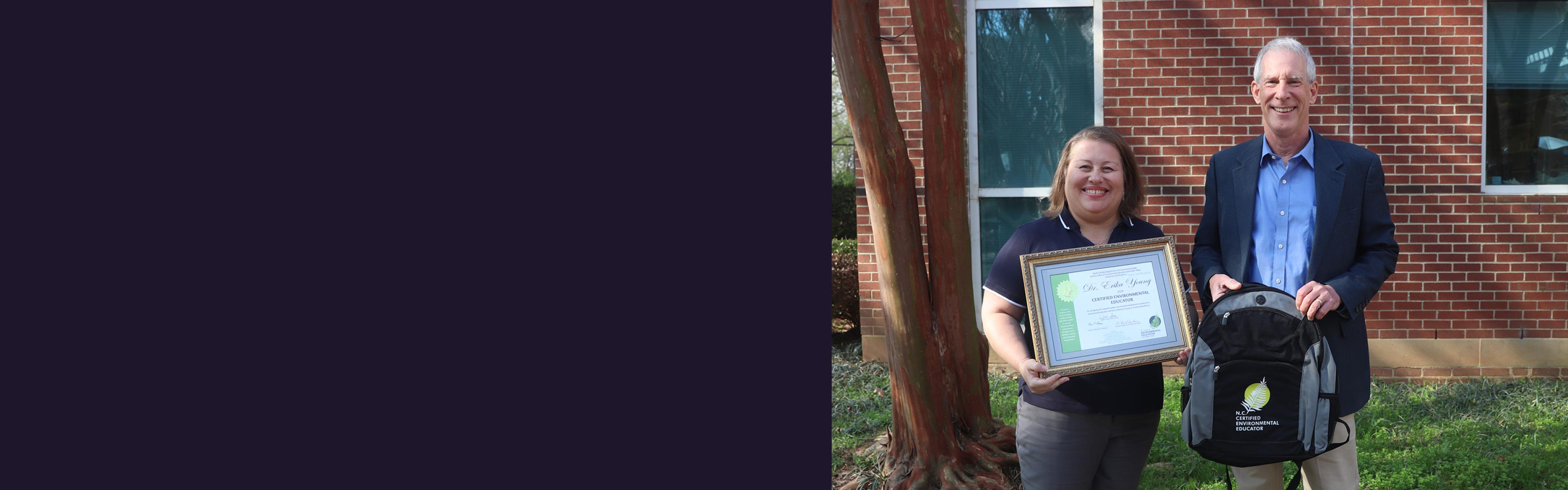 Dr. Erika Young and NC DEQ Secretary Reid Wilson 