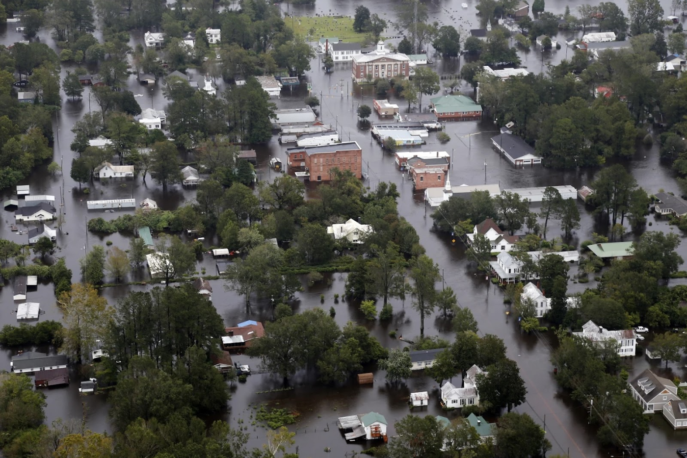 Trenton NC after Hurricane Florence in 2018