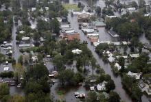 Trenton NC after Hurricane Florence in 2018