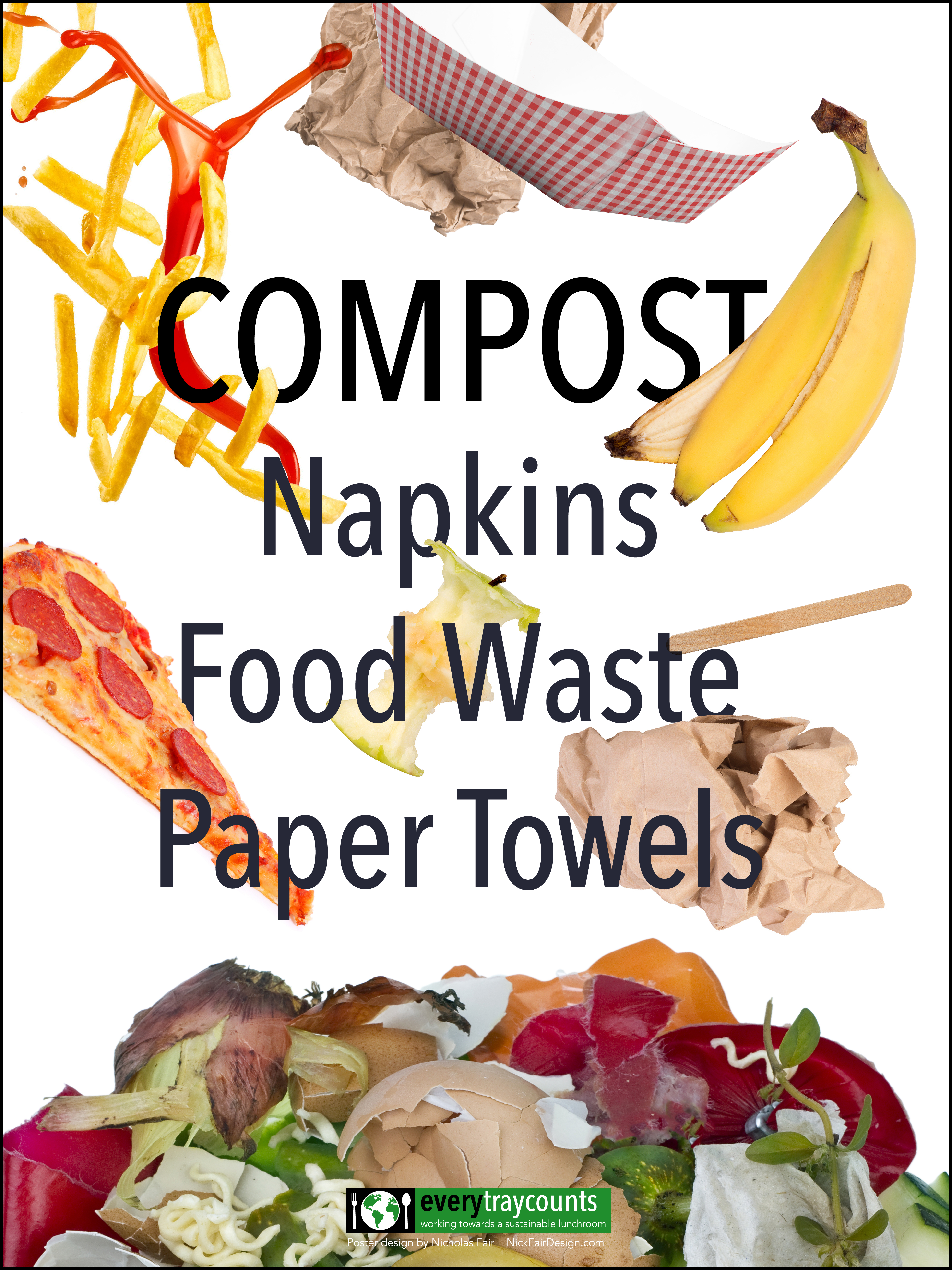 Every Tray Counts Compost Poster