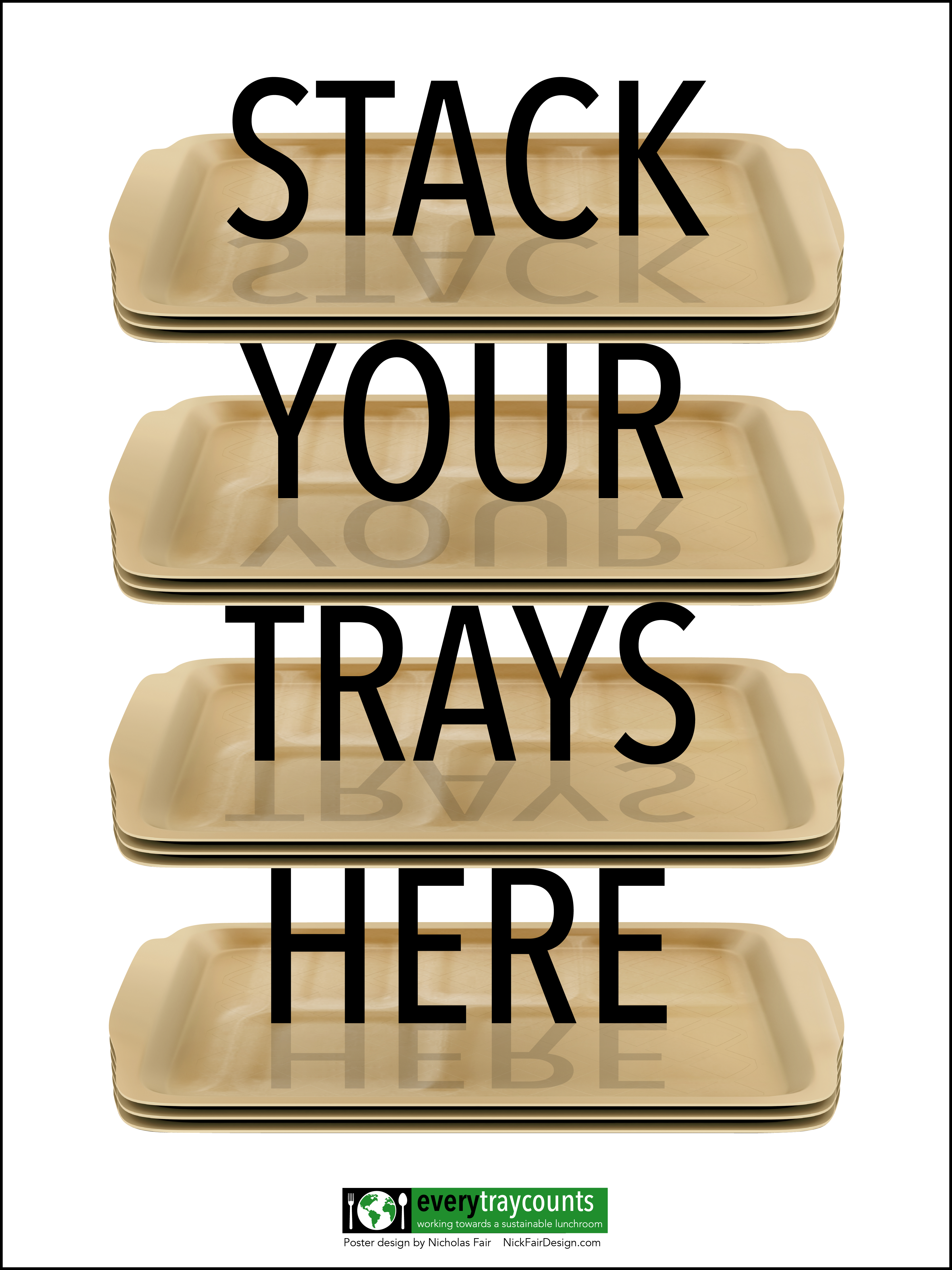 Every Tray Counts Trays Poster
