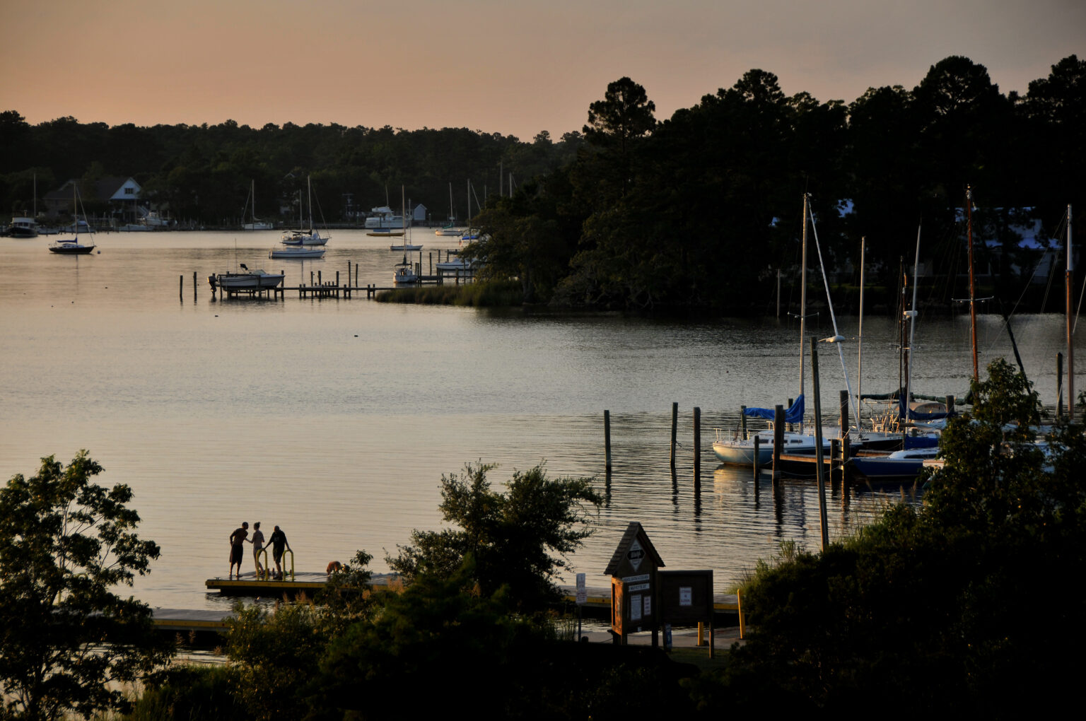 pamlico sound sunset