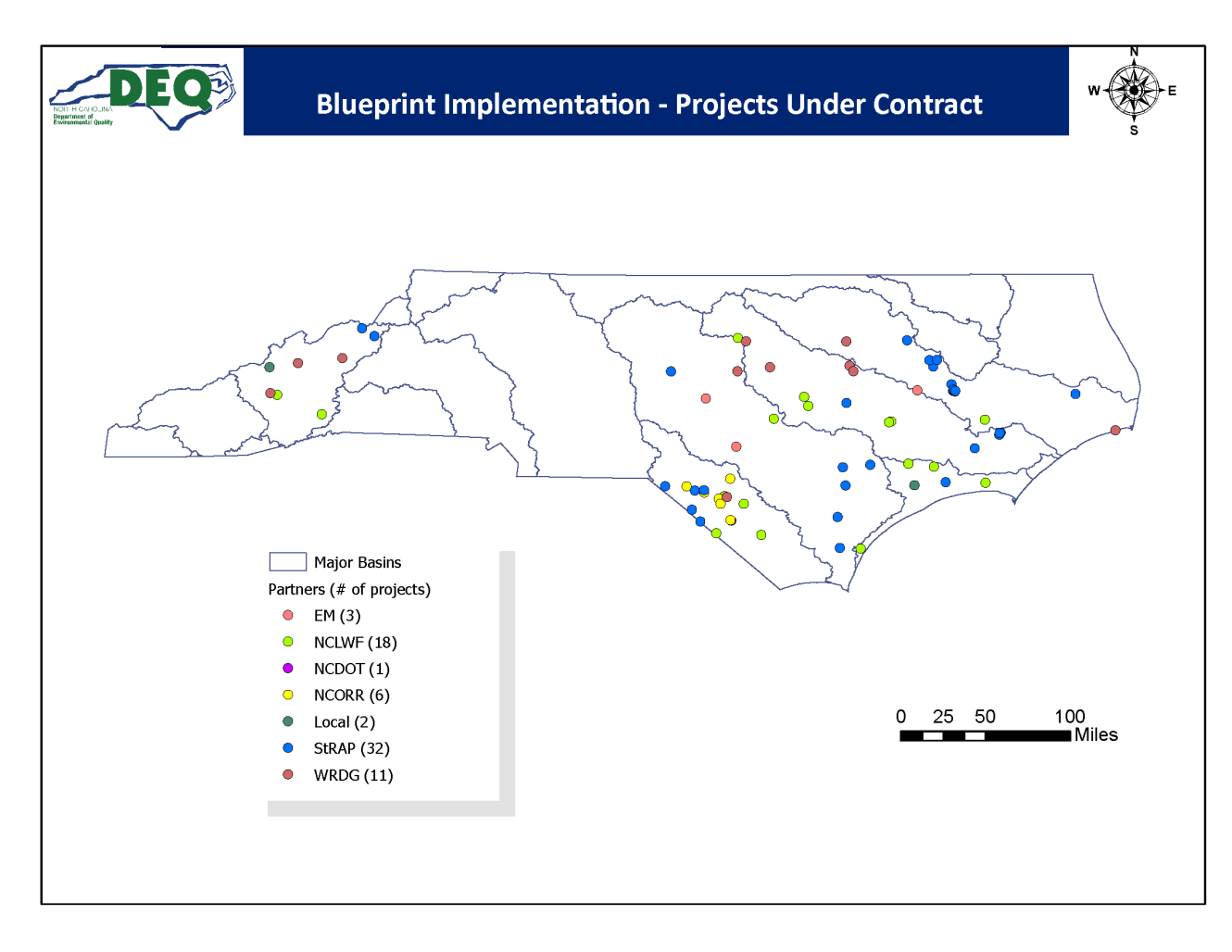 Flood Resiliency Blueprint implementation project map