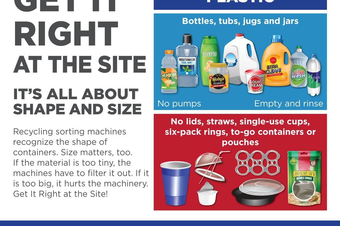 Examples of recyclable plastics and unrecyclable plastics