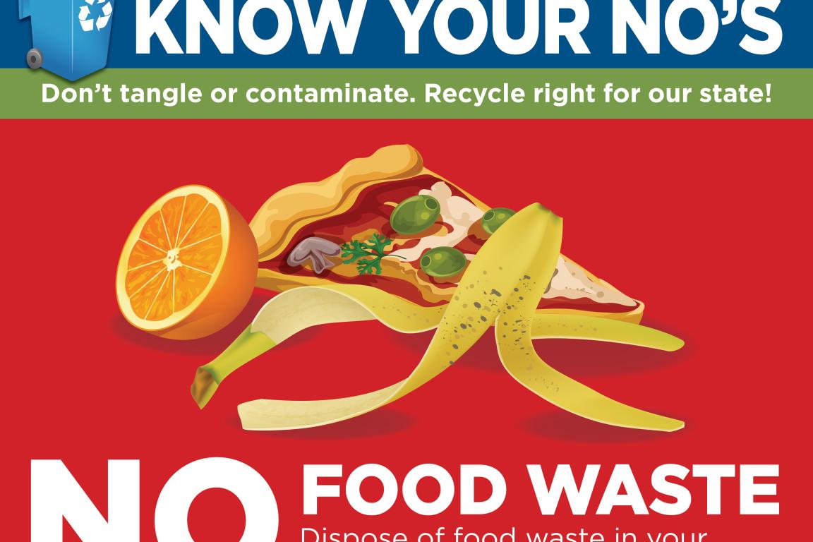 Orange, pizza, and banana peel