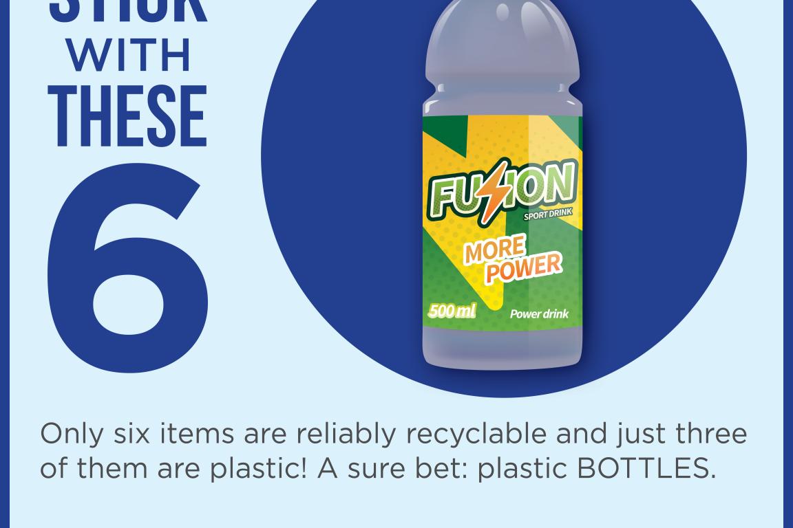 Stick with plastic bottles