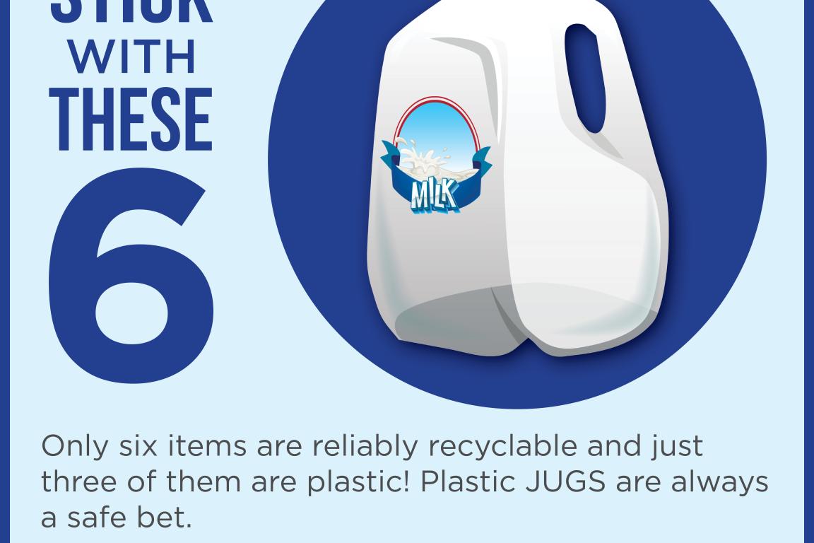 Stick with plastic jugs