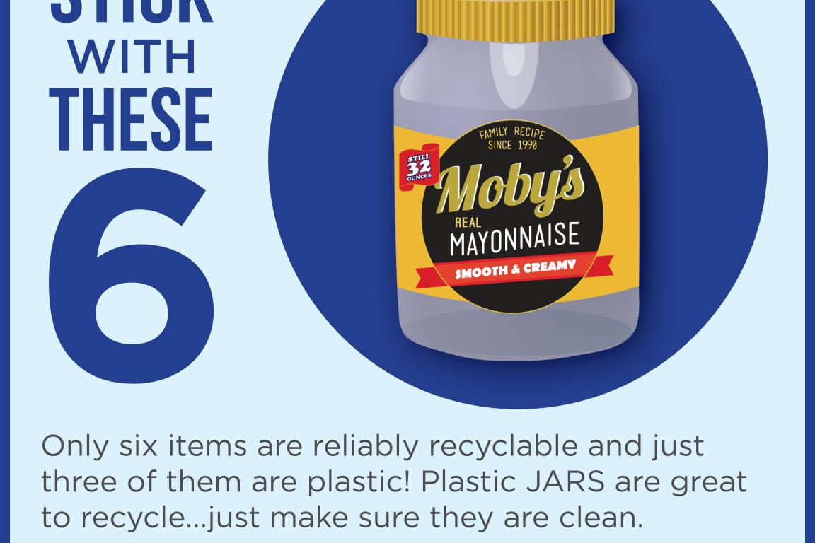 Stick with plastic jars
