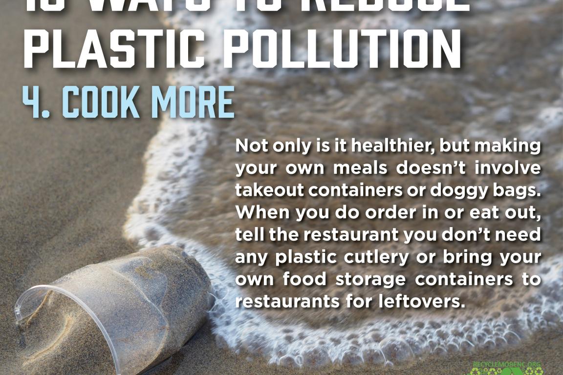 10 Ways to Reduce Plastic Pollution: 4. Cook More