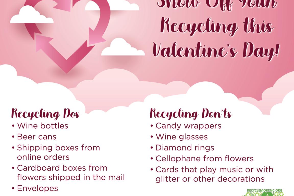Show off your recycling this Valentine's Day!