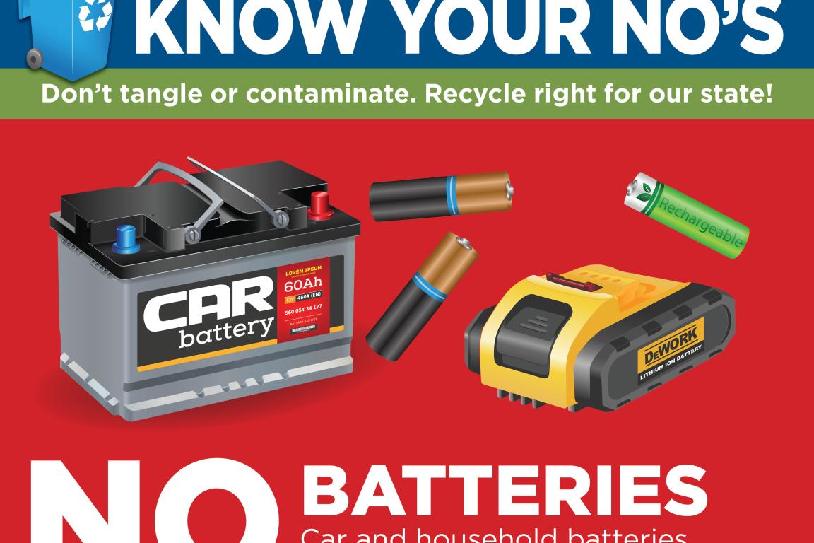 Car battery, alkaline batteries, and rechargeable battery 