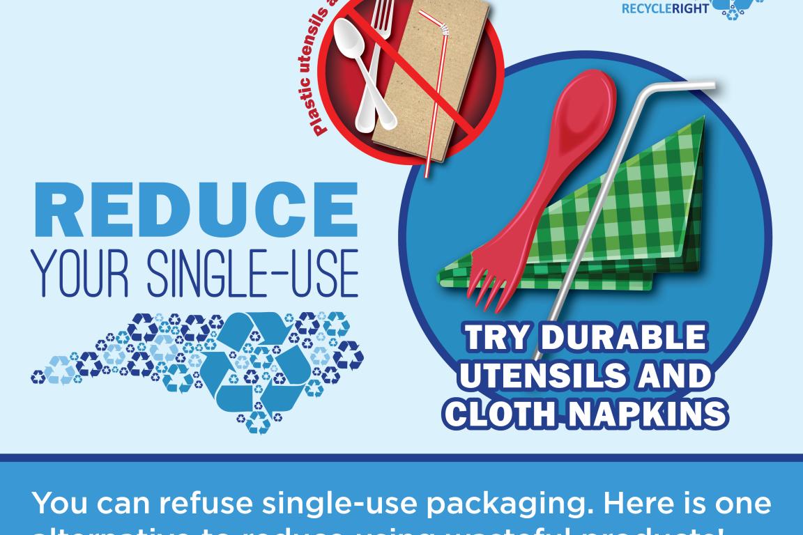 Reusable Utensils and Cloth Napkins 
