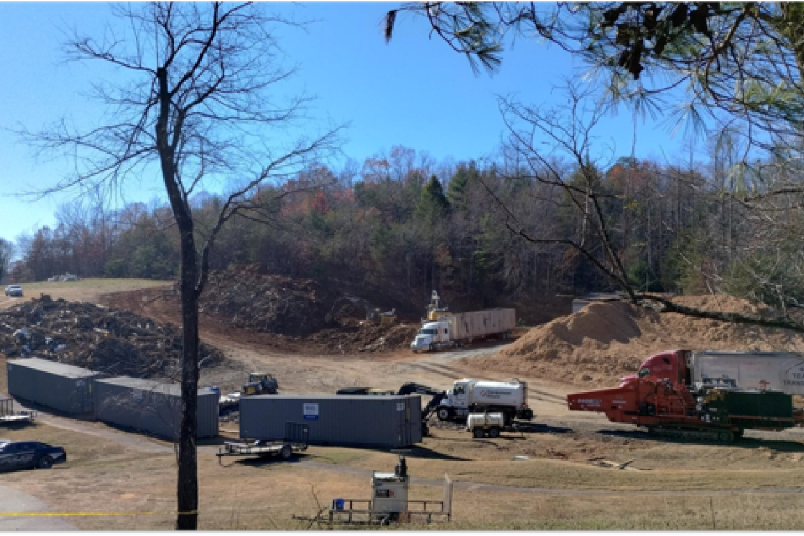 Helene storm debris removal 