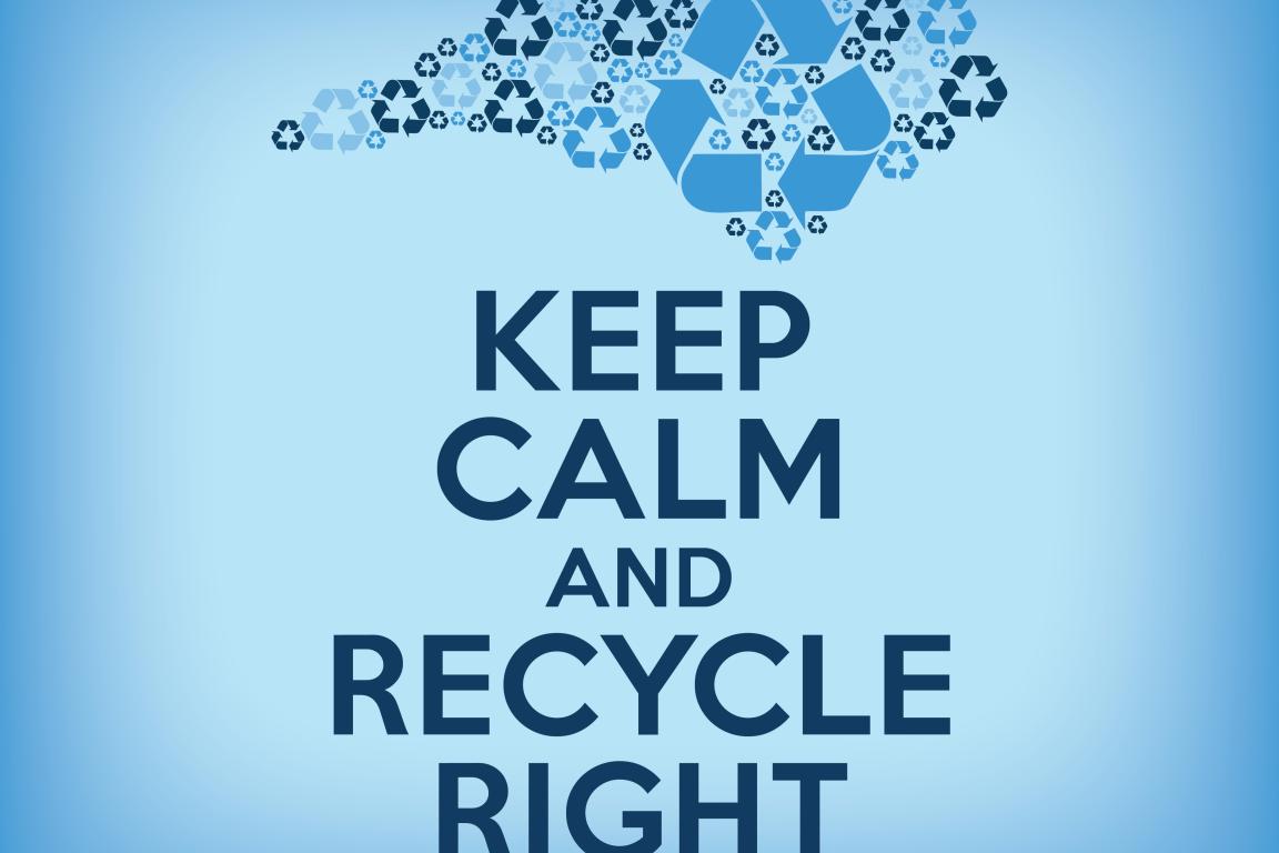 Keep calm and Recycle Right.