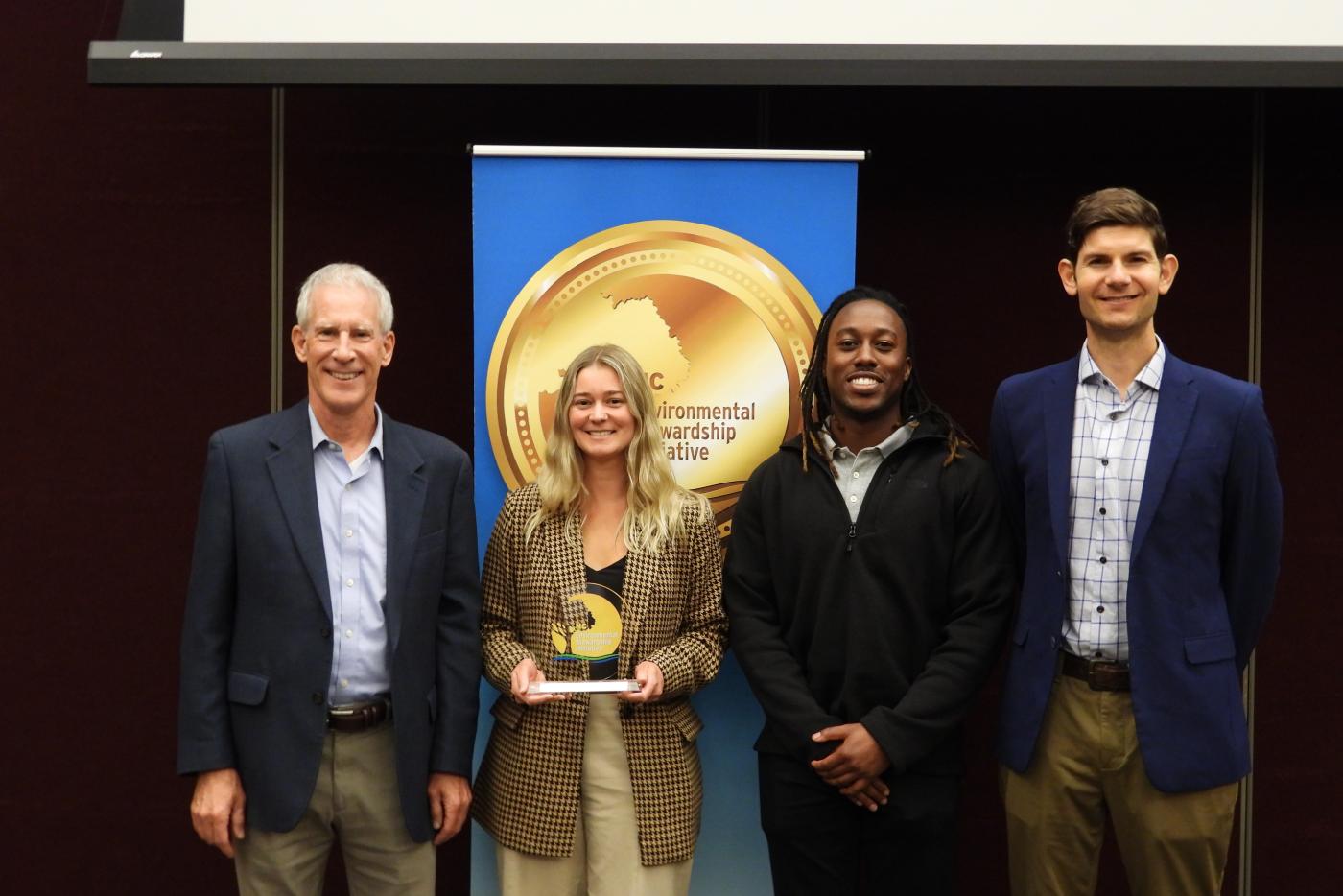 Secretary Wilson with ESI award winners.