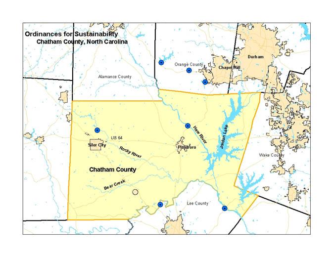Chatham County Map
