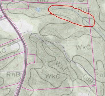 Riparian buffer map example