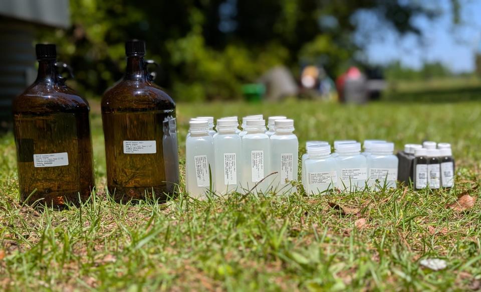 Groundwater sampling bottleware