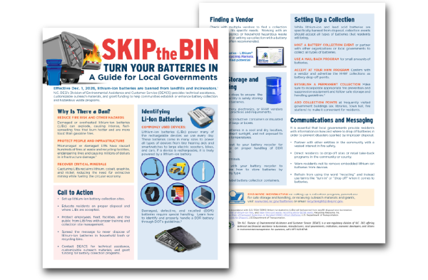 Front and back guide for local governments on lithium-ion battery management.