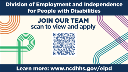 Join our team. Scan the QR code.