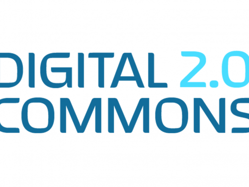 Digital Commons 2.0 as a stylized logo