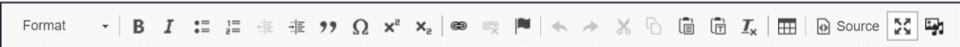 screenshot of Text Editor bar