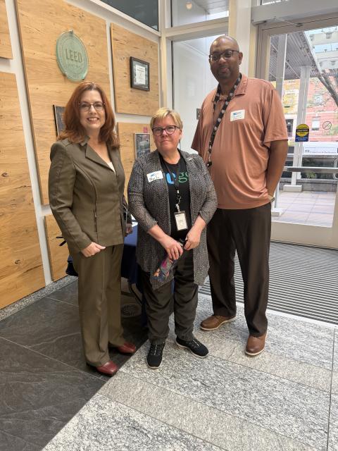 Amy Hepler, Marla Laubisch, and Dawain Faison at We are NC Gov 2025