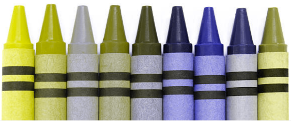 crayons Deuteranopia